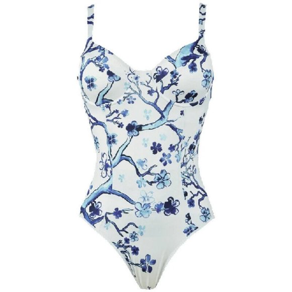 NWT! Vilebrequin Bleu De Mer Leonita Cherry Blossom One Piece Swimsuit NEW! - Picture 4 of 4